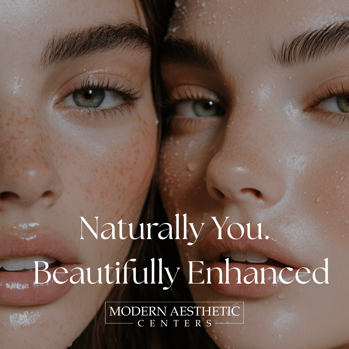 Modern Aesthetic Centers Facebook ad: Radiant skin starts with intentional care.