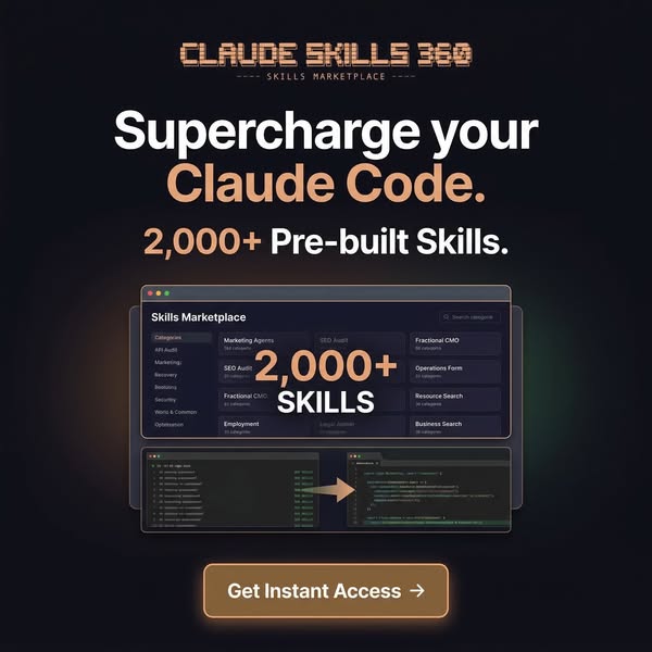 AI Avalanche Facebook ad: 2,350 Skills for Claude Code