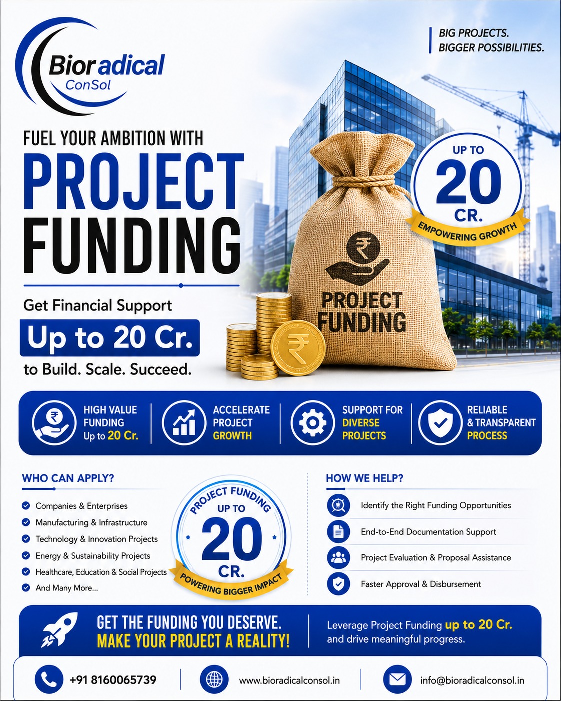 Bioradical Consol Facebook ad: Project Funding Made Easy