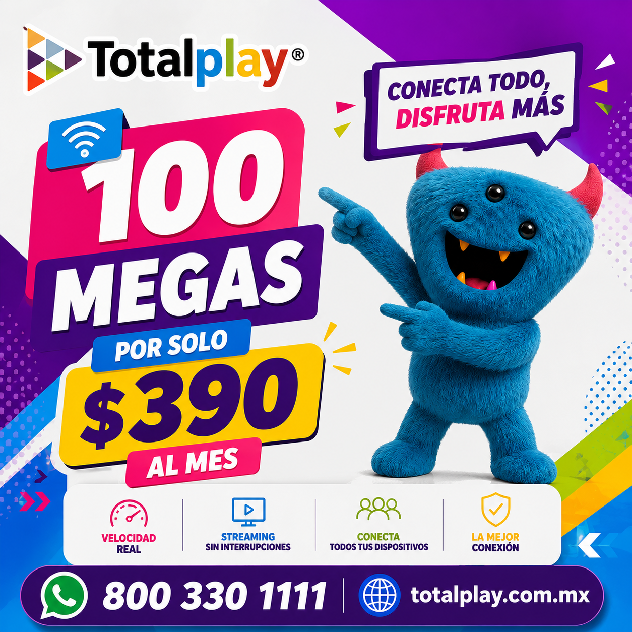Internet Sin Límites - Norponiente Facebook ad: Proveedores de Internet | Somos Totalplay: Tu Compañía de…