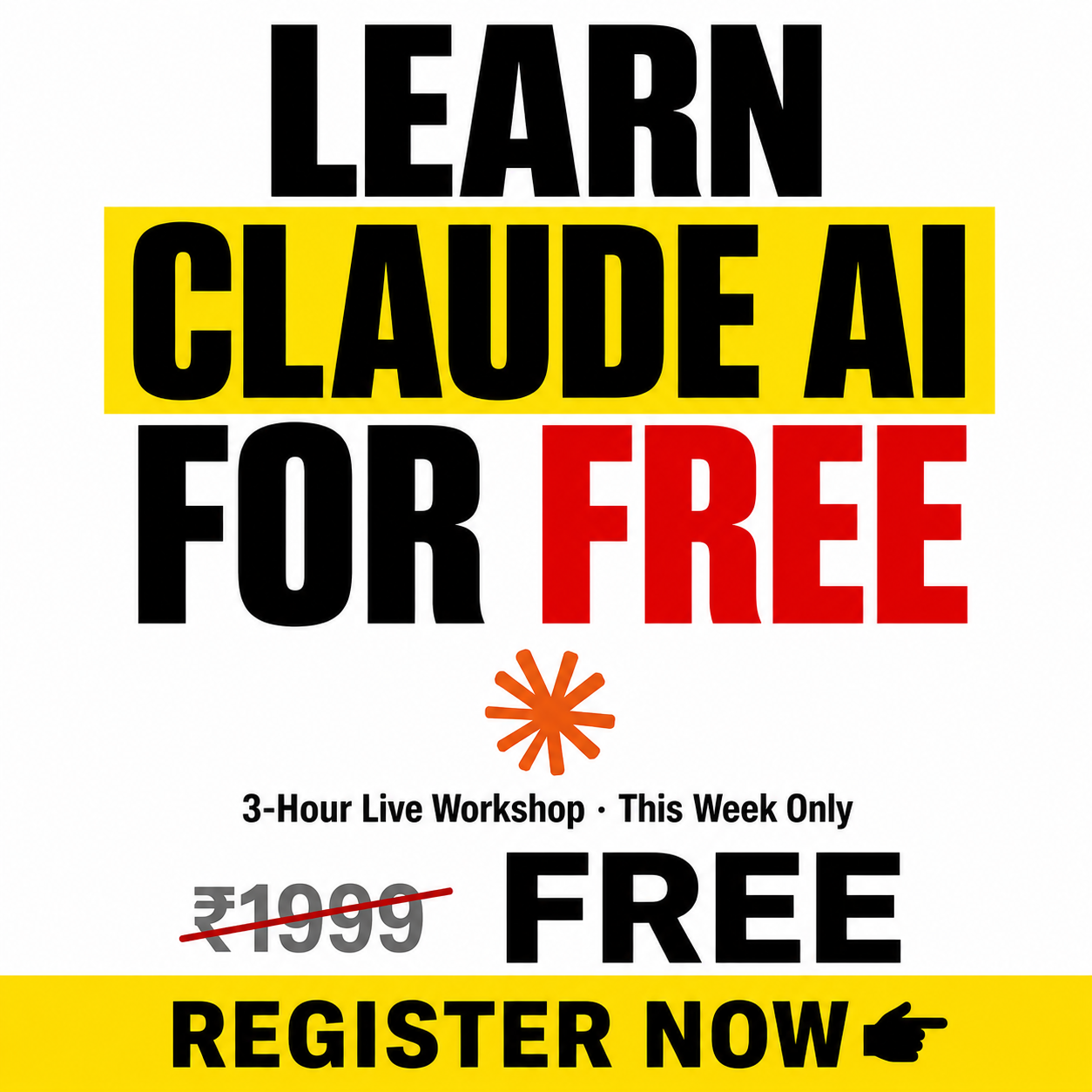 The Claude Club Facebook ad: Free 3-Hour Claude Masterclass, For Job Professionals