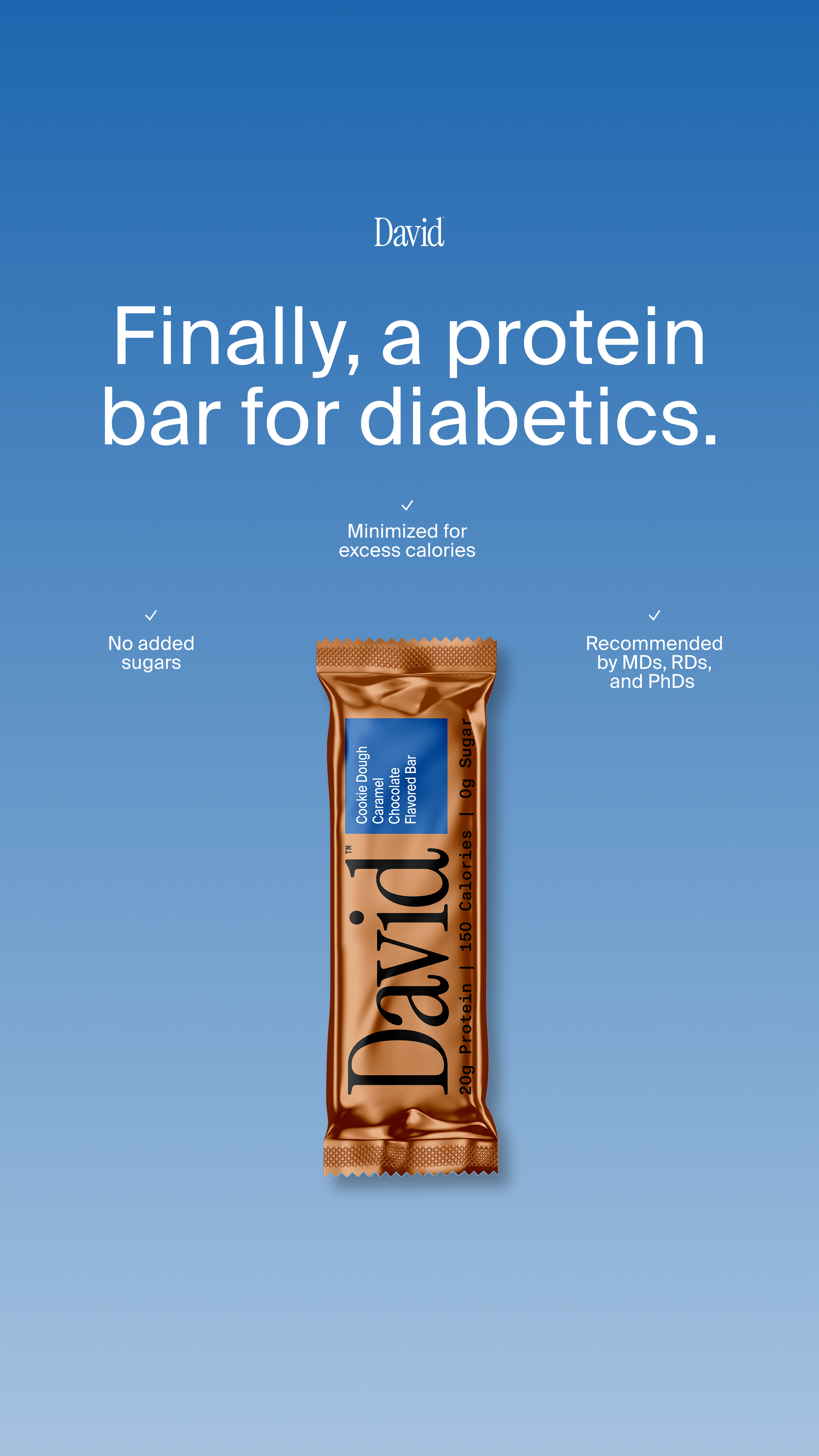 David Protein Facebook ad