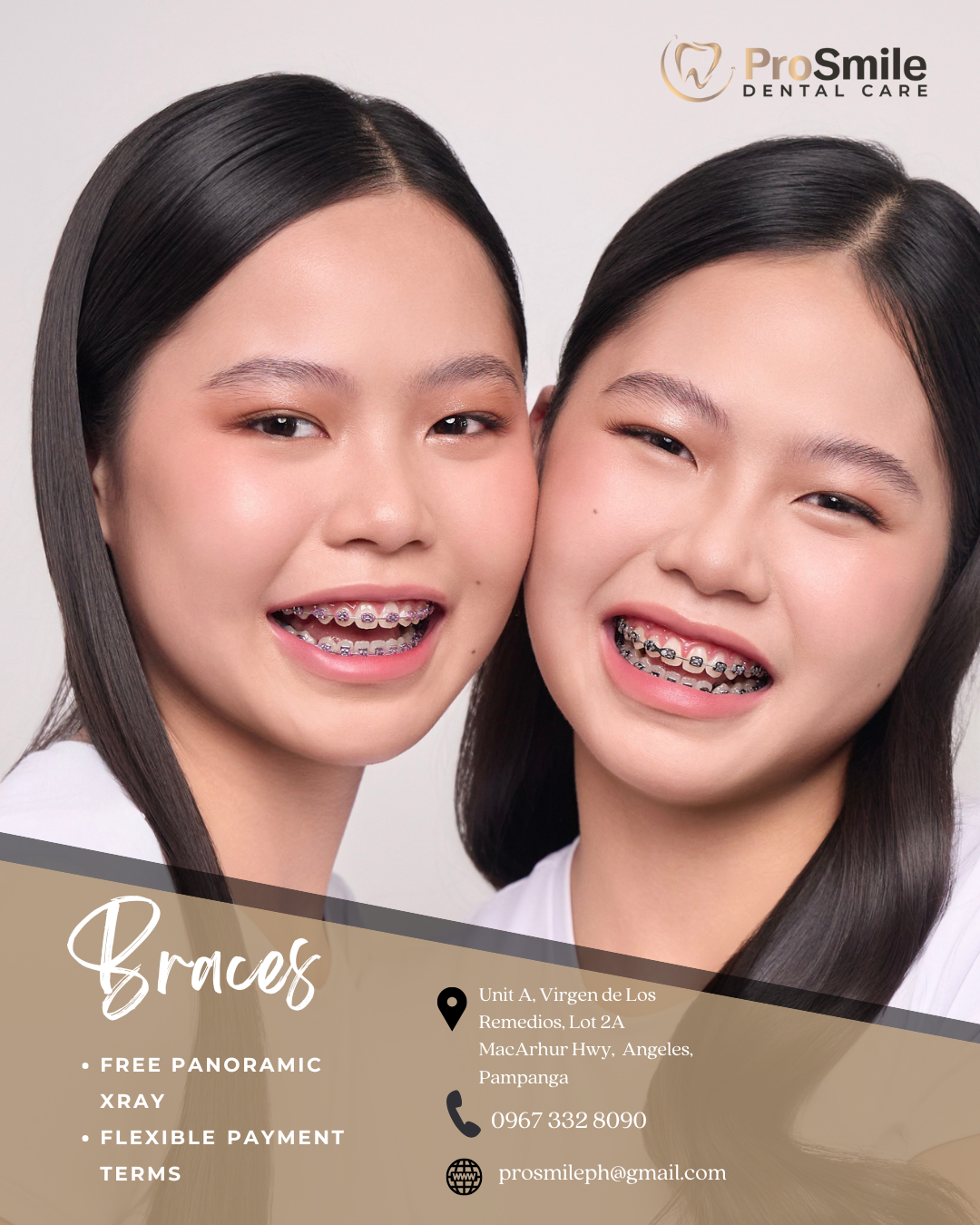 ProSmile Dental Care - Angeles Facebook ad: Smile starts here!