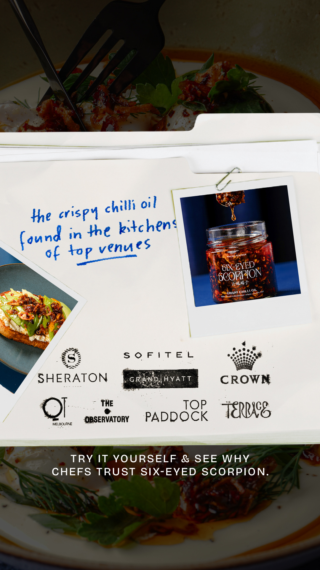 Six-Eyed Scorpion Facebook ad