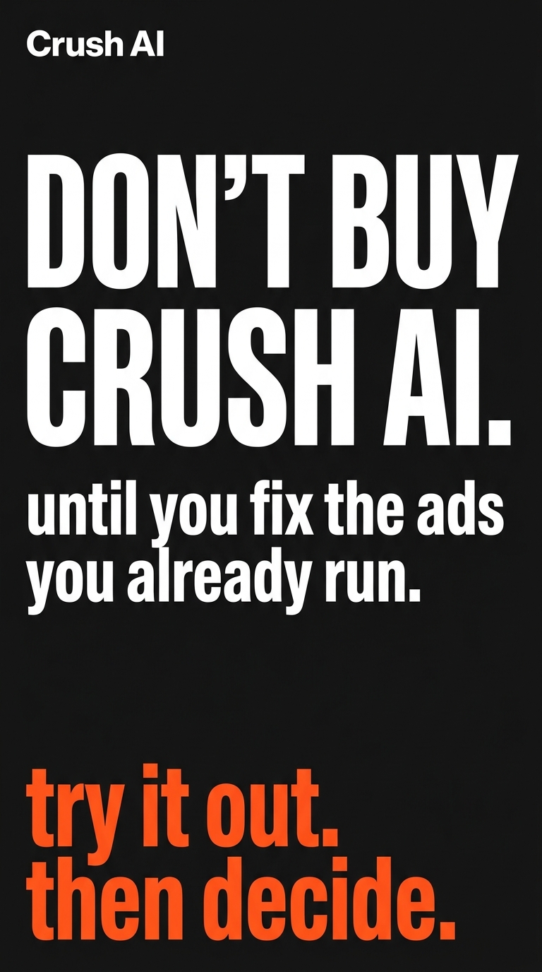 trycrush.ai Facebook ad