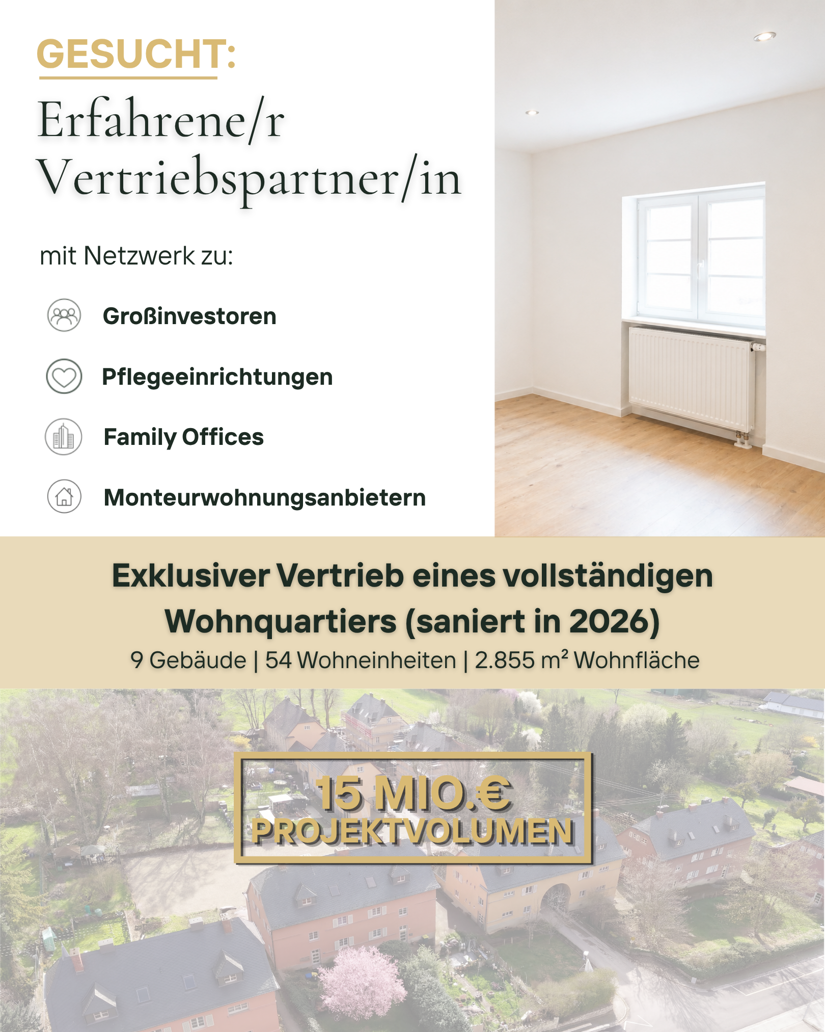 MRD Immo Facebook ad: Exklusives Immobilienprojekt sucht erfahrenen…