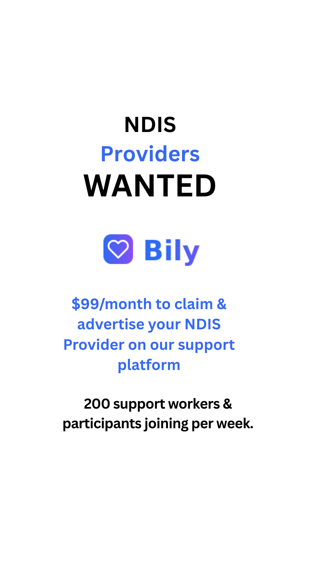 Bily Facebook ad