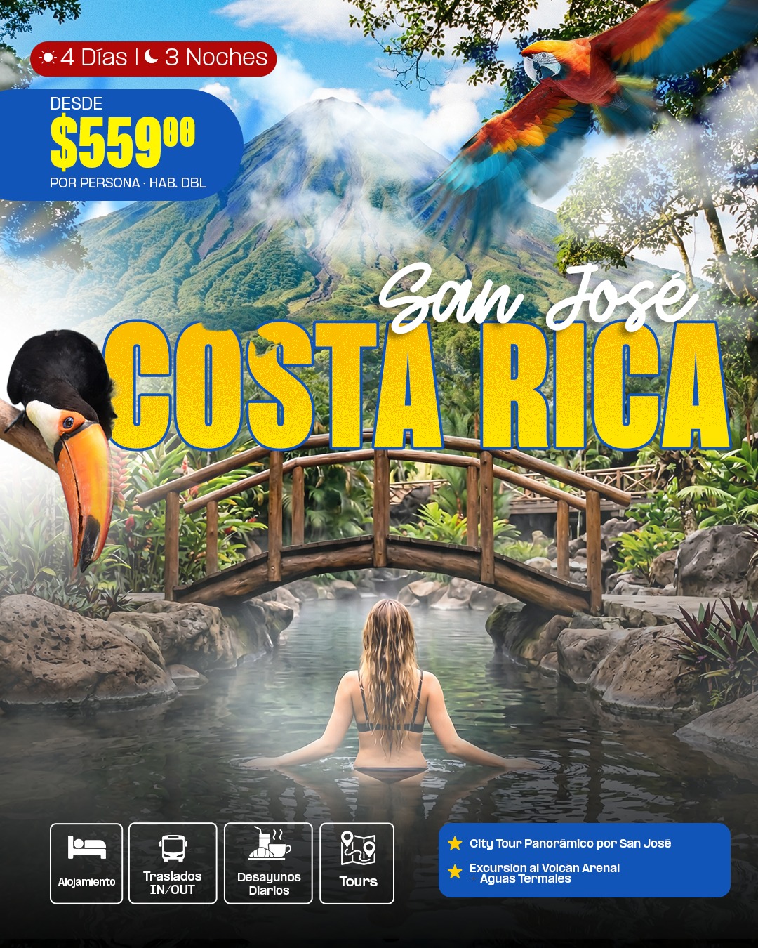 Emotion Trip Agency Facebook ad: Pura Vida en Costa Rica!