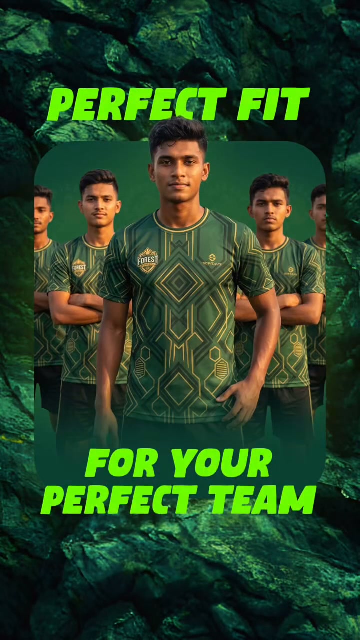Customizely Facebook ad: Lead the field with custom jerseys