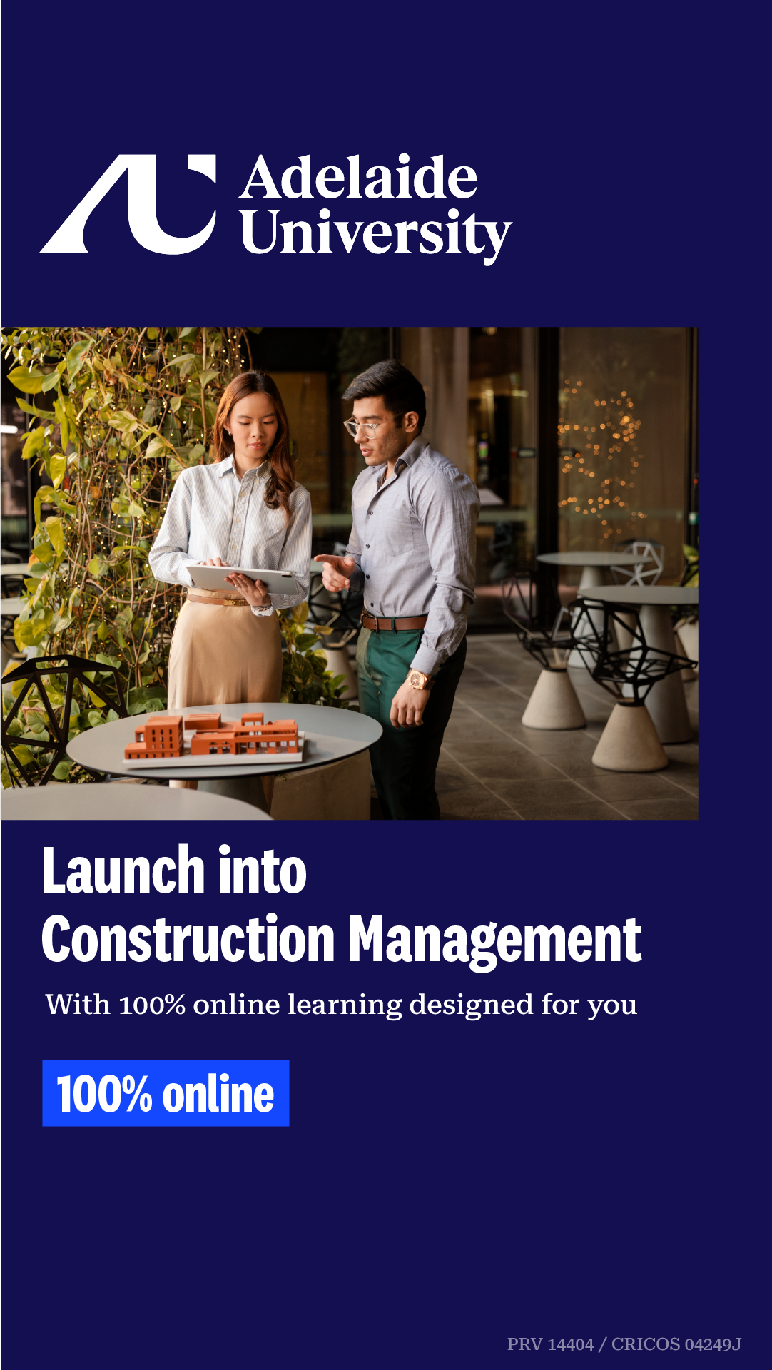 Adelaide University Facebook ad