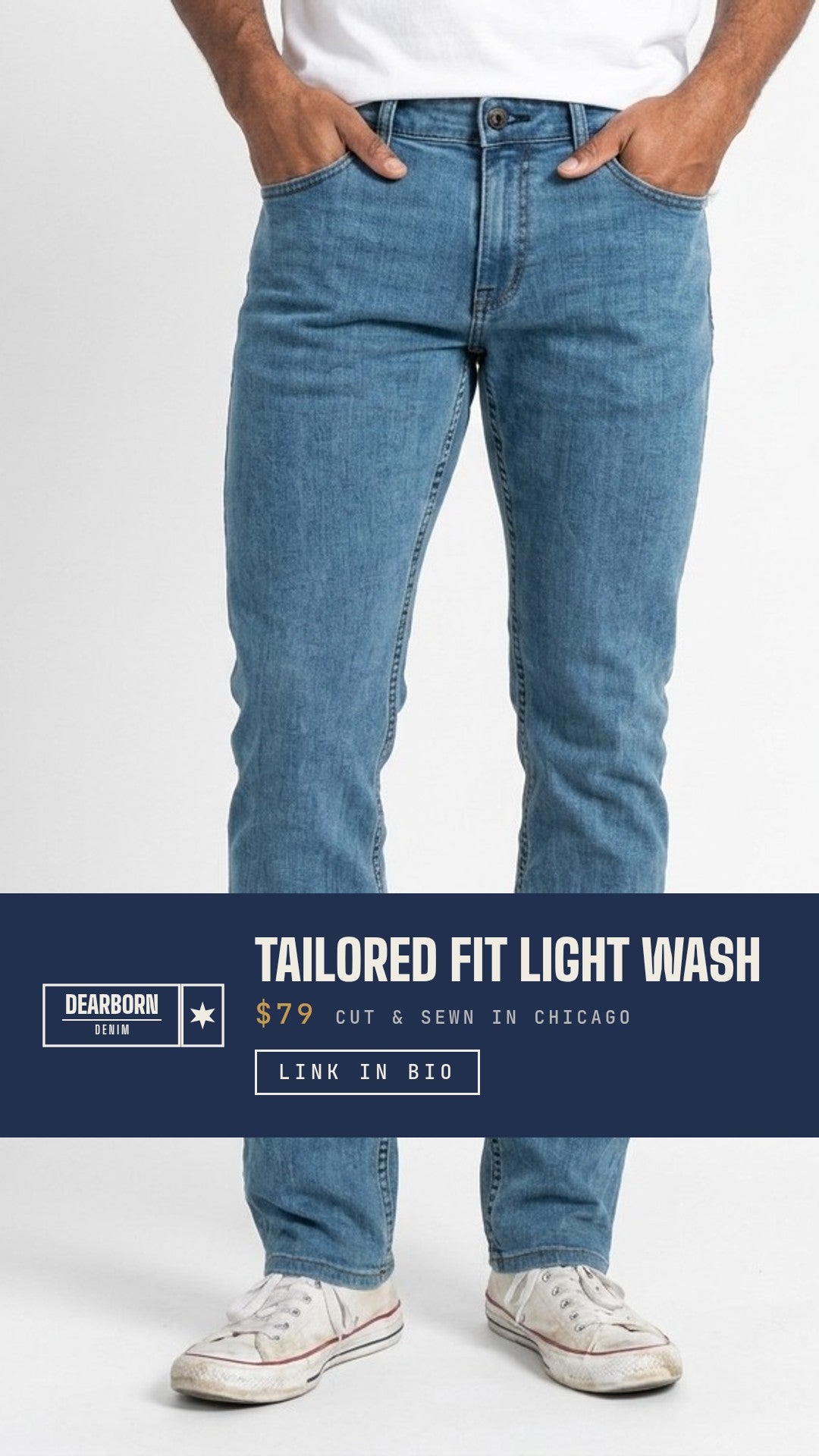 Dearborn Denim & Apparel Facebook ad: Do the Math. $79.