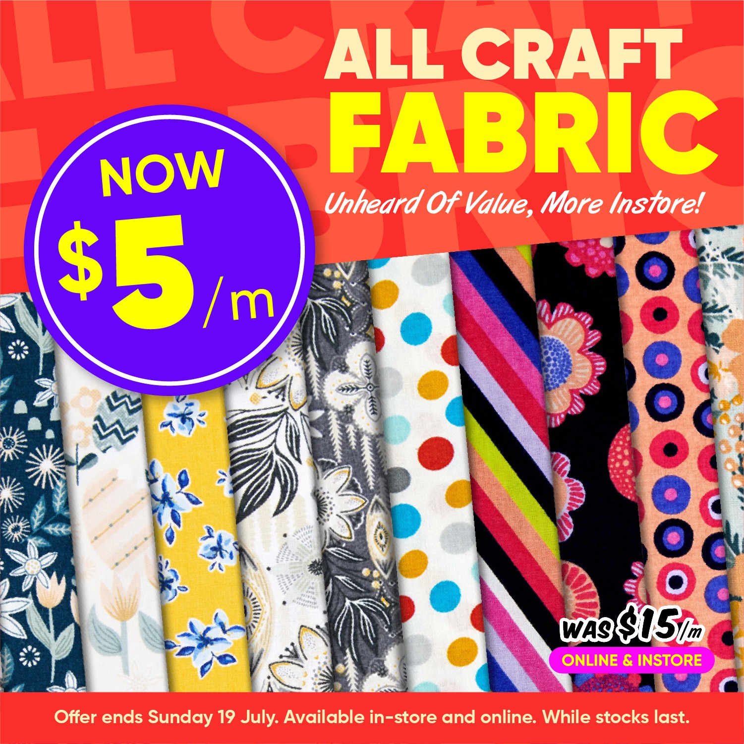 Lincraft Facebook ad