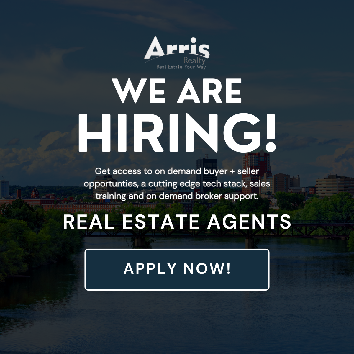 Arris Realty Facebook ad: Hiring Agents!