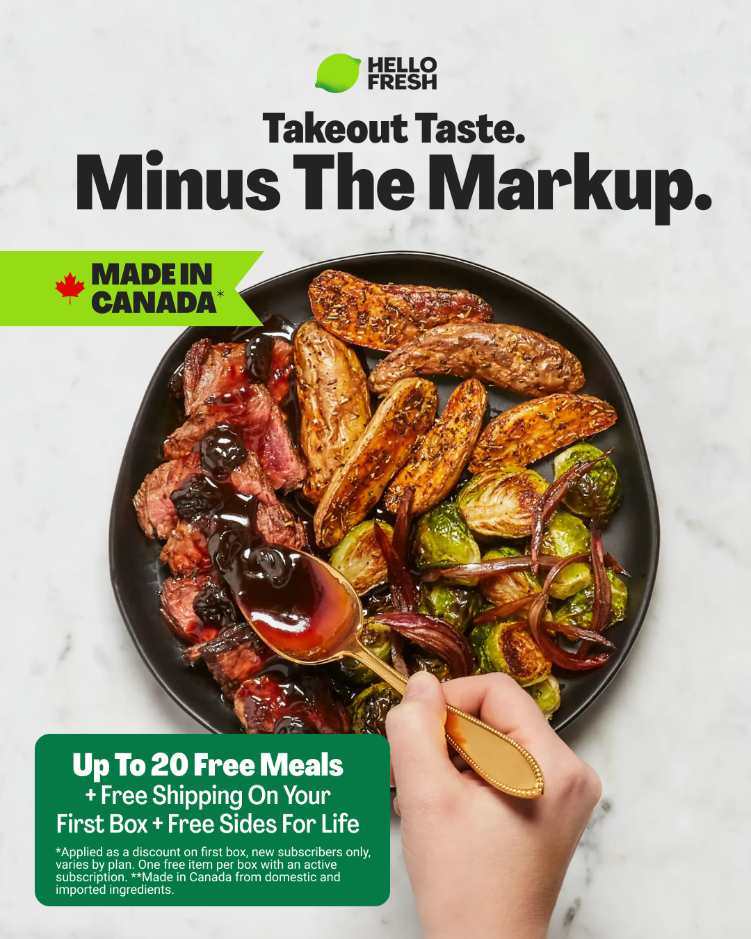 HelloFresh Facebook ad