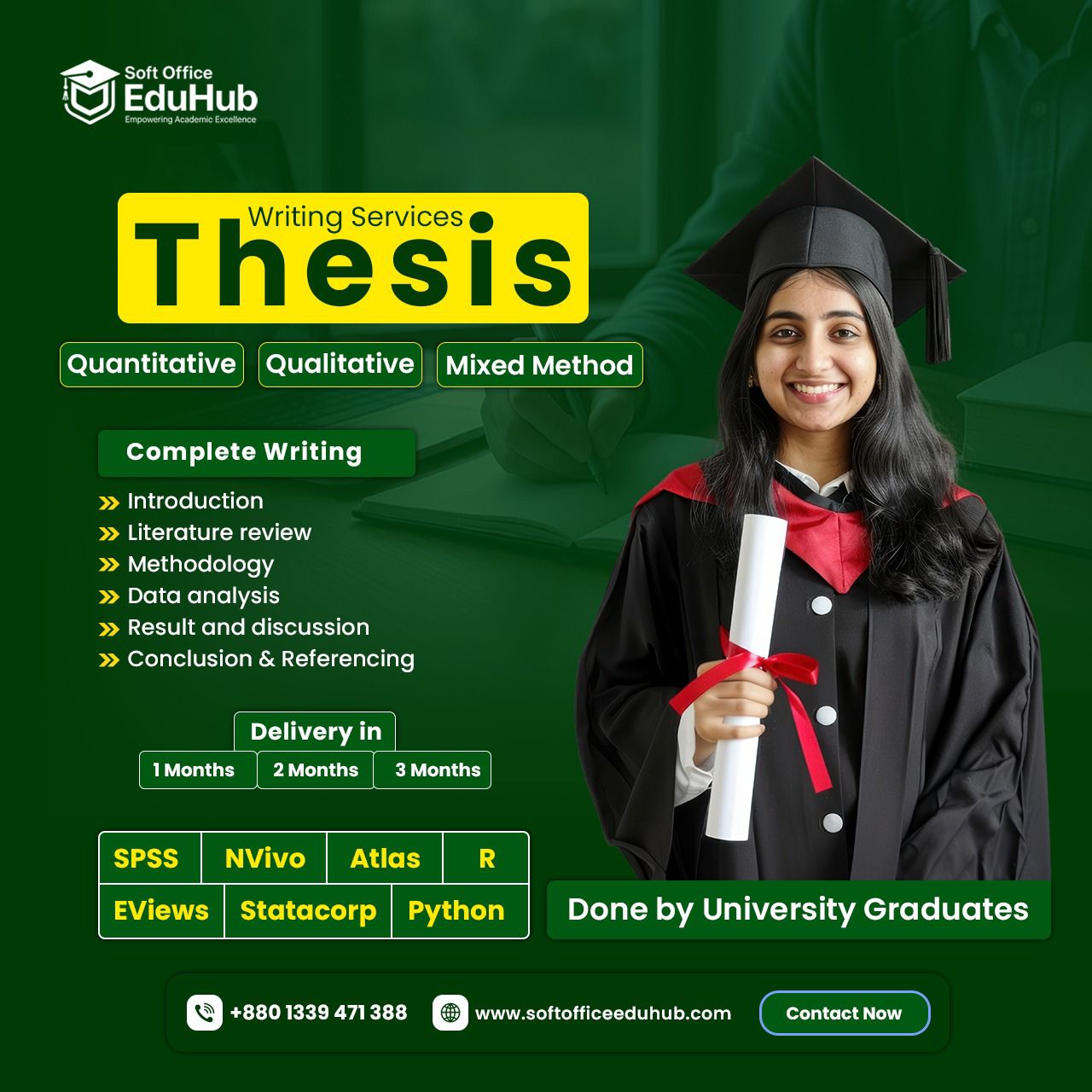 Soft Office EduHub Facebook ad: Need Expert Thesis Writing Help?