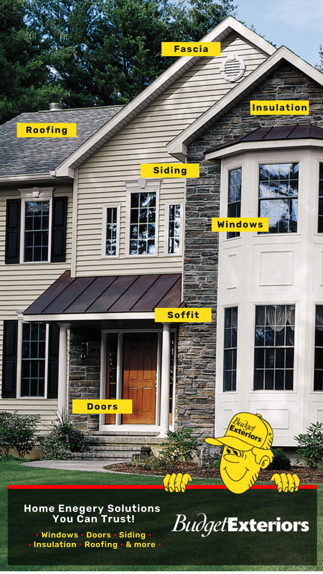 Budget Exteriors Facebook ad from Jan 10, 2025