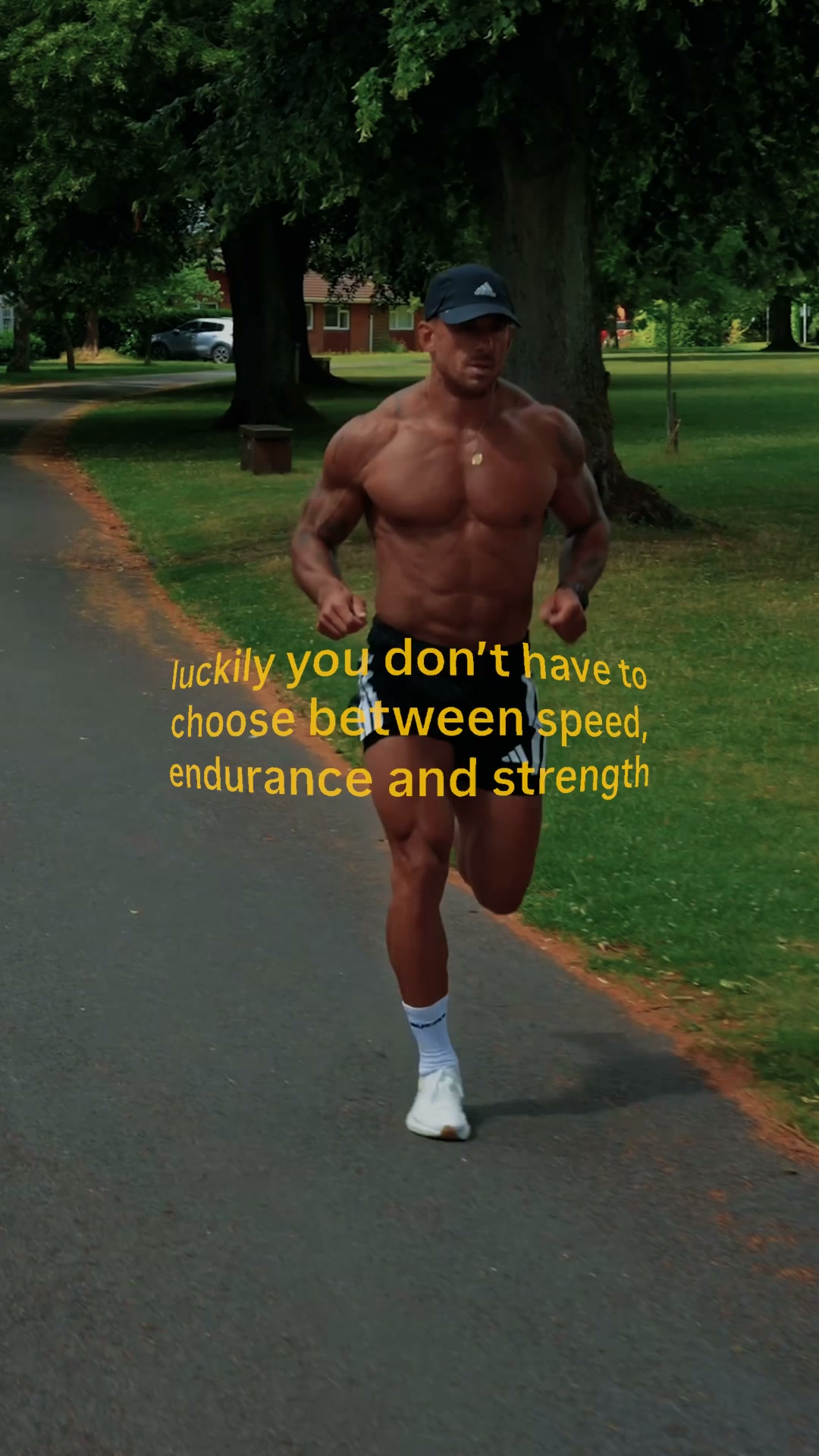 Ollie Marchon Facebook ad: If you want to run far and lift…