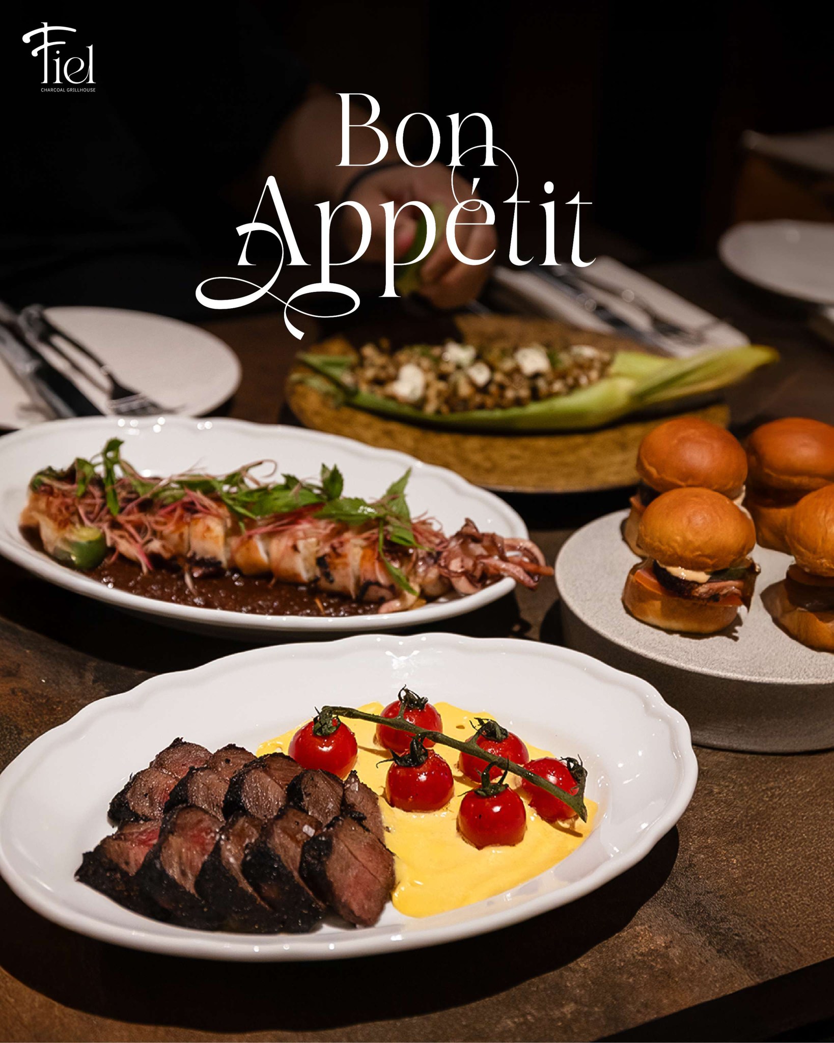 Fiel Charcoal Grillhouse Facebook ad