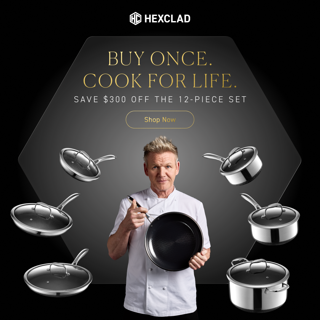 Gordon Ramsay Facebook ad: Invest Once. Cook for Life.