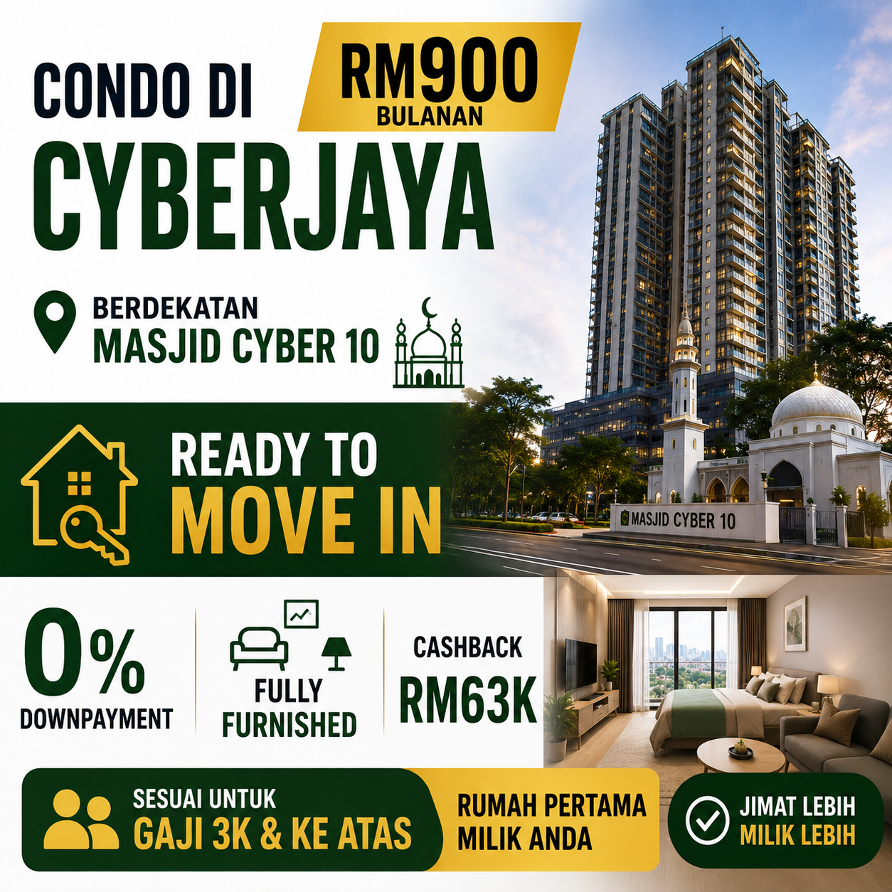 DreamScape Realty Facebook ad: Rumah Pertamaku