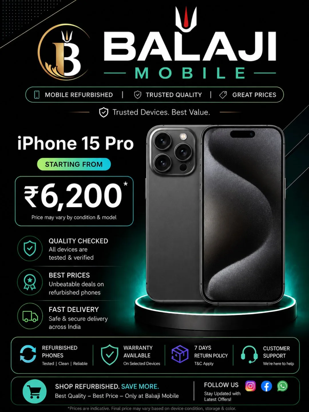 Nitu Facebook ad: Balaji Mobiles shop