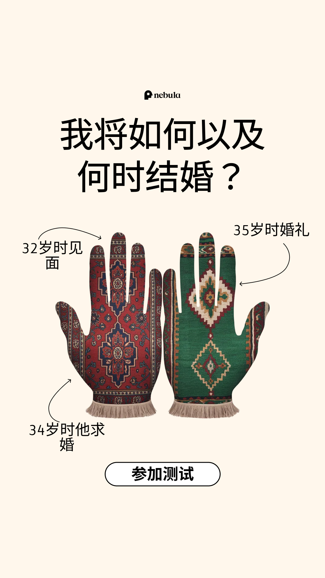 Nebula: Palm Reading Facebook ad