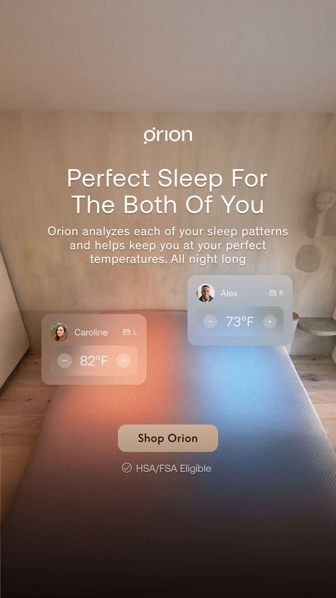 Orion Sleep Facebook ad