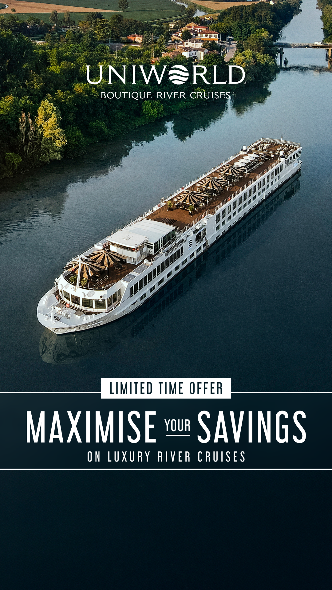Uniworld Boutique River Cruises Facebook ad