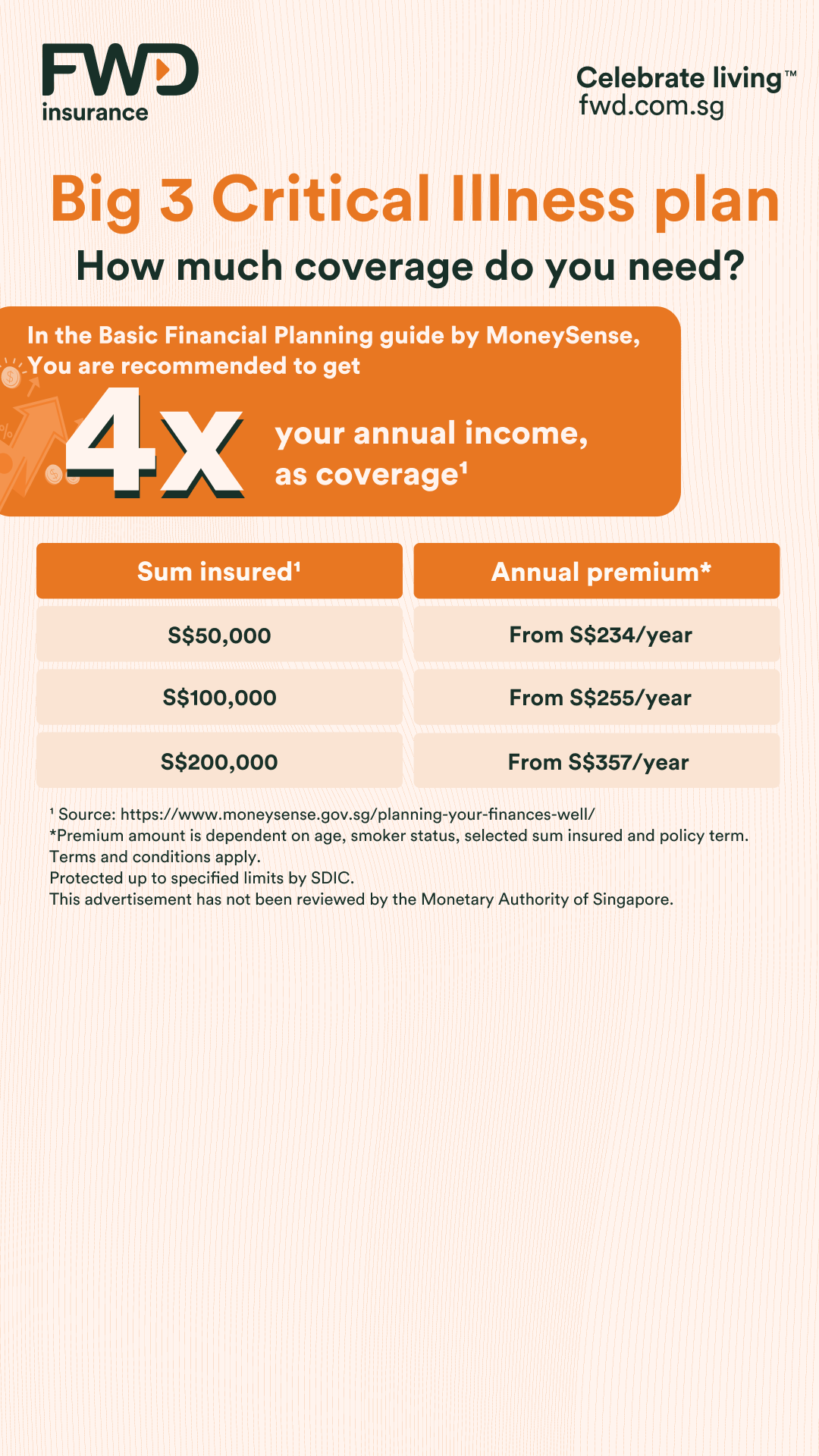 FWD Singapore Facebook ad