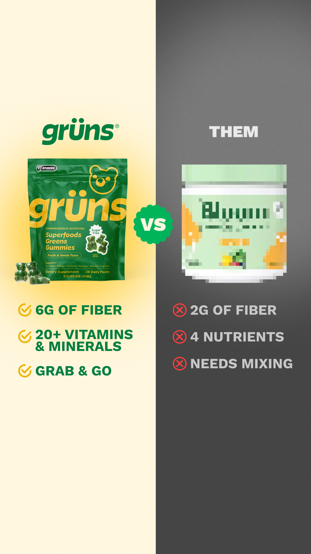 Grüns Facebook ad