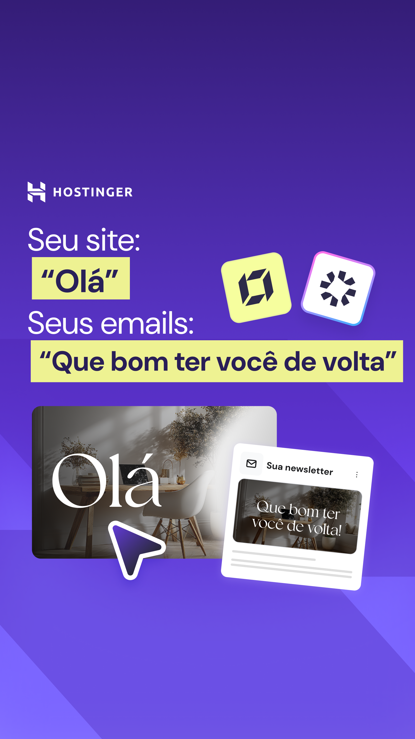 Hostinger Facebook ad: Cresça com a Hostinger