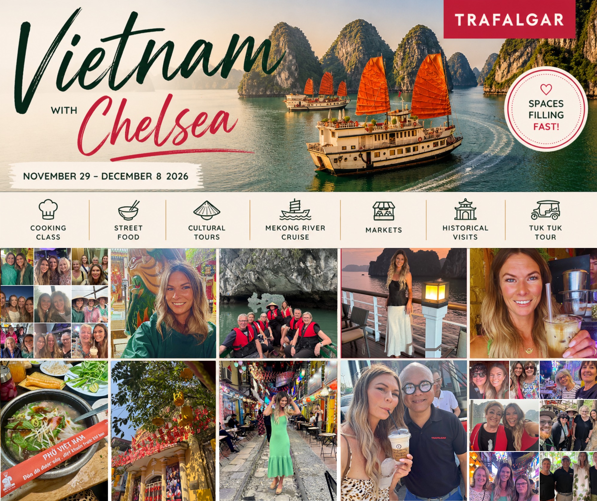 Chelsea Winter Facebook ad: Last year's Vietnam trip was an absolute feast…