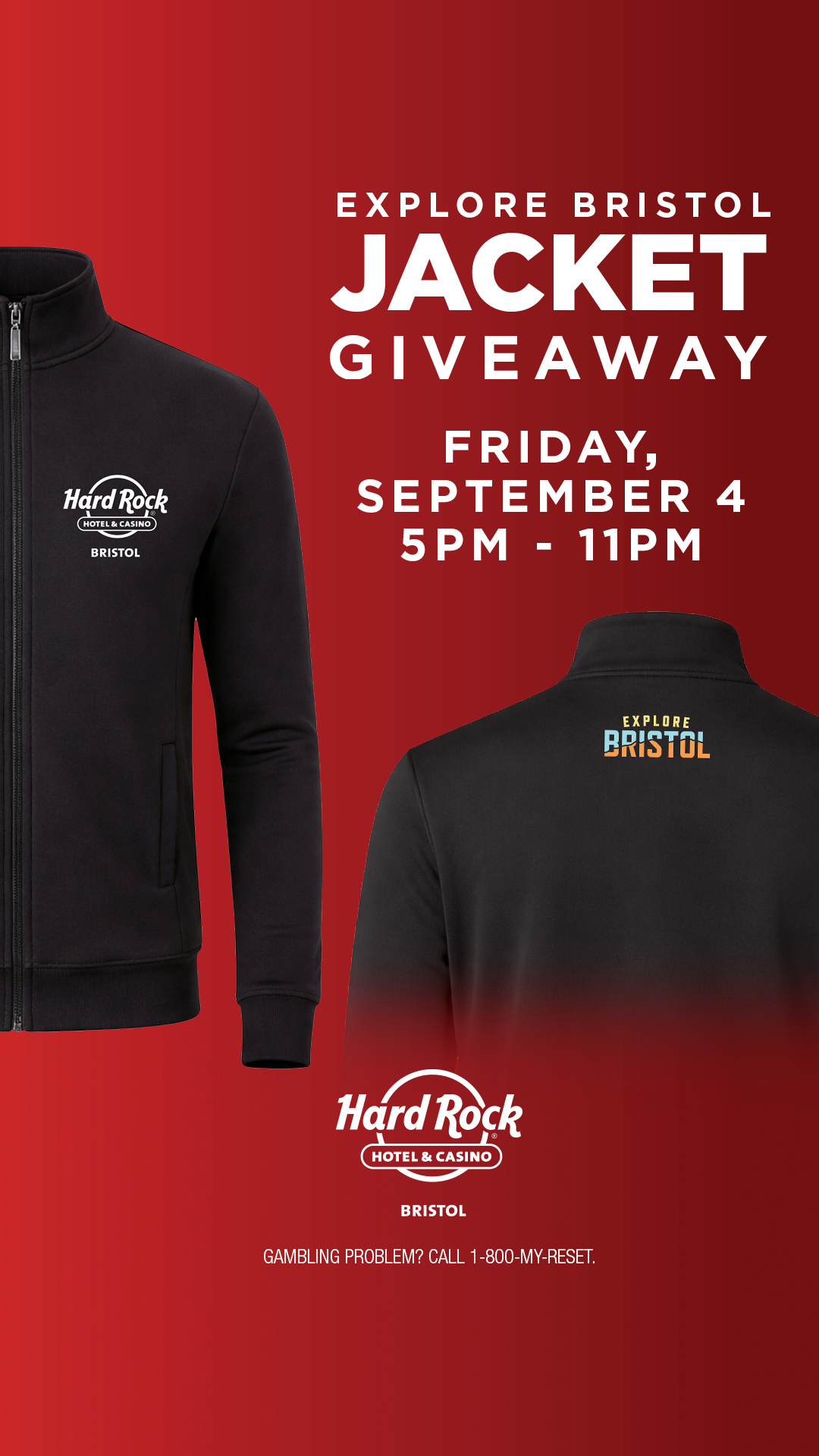 Hard Rock Hotel & Casino Bristol Facebook ad from Aug 9, 2026