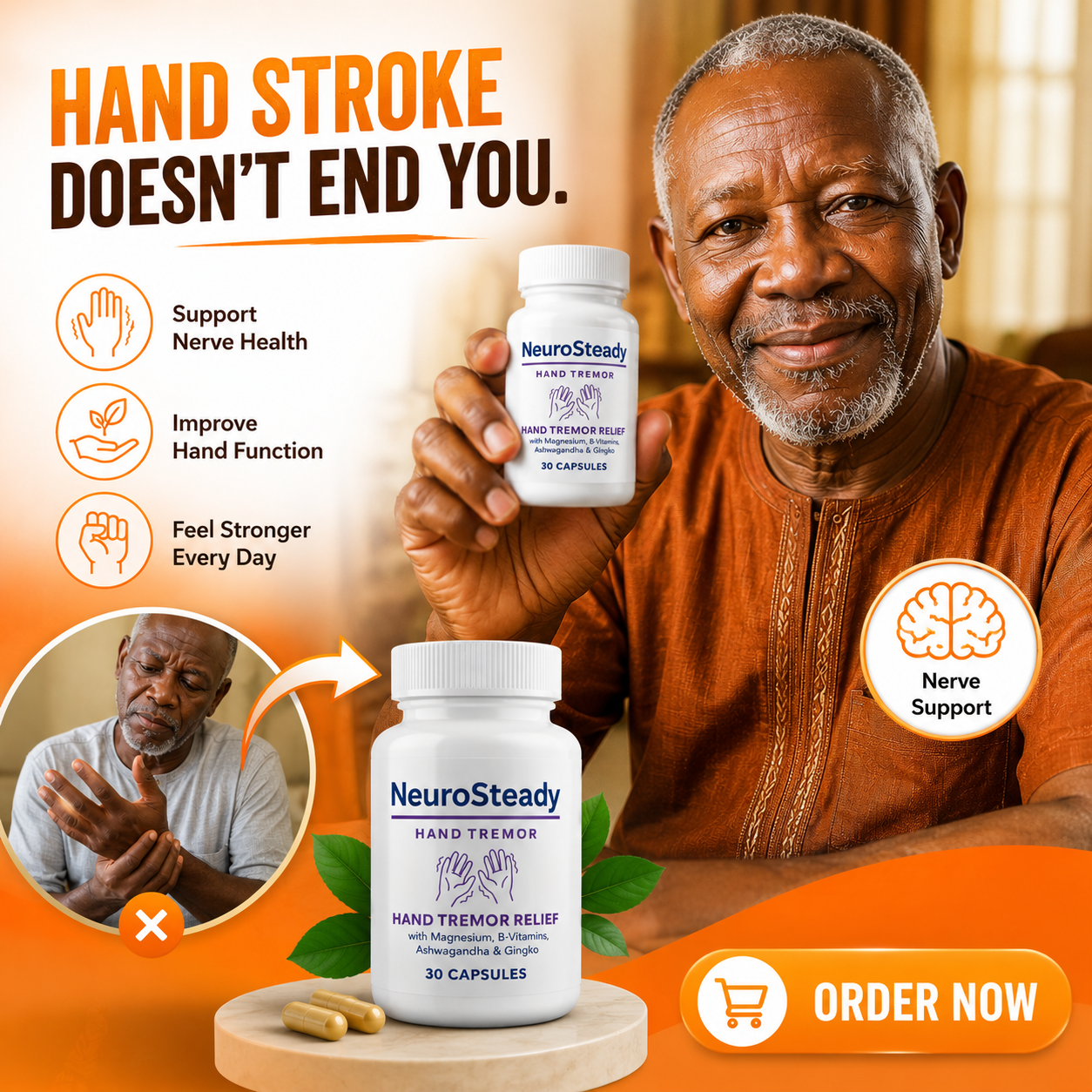 Herbal Solutions For All Facebook ad: No More Shaky Hands And Tremor