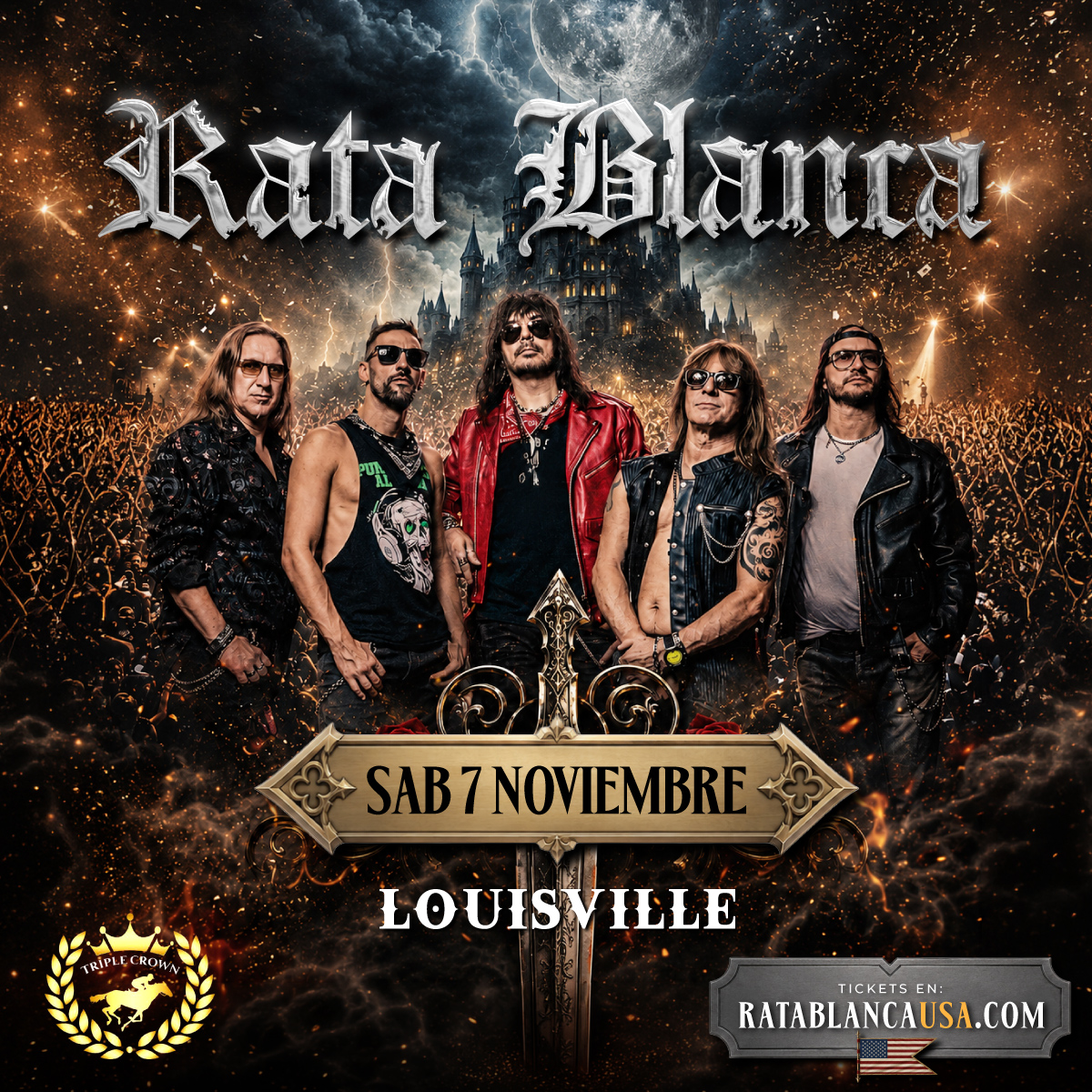 Conciertos en Kentucky Facebook ad: Rata Blanca en Louisville