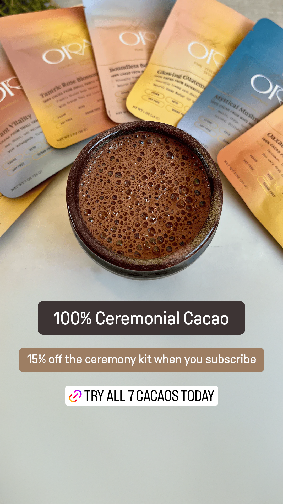 Ora Cacao Facebook ad