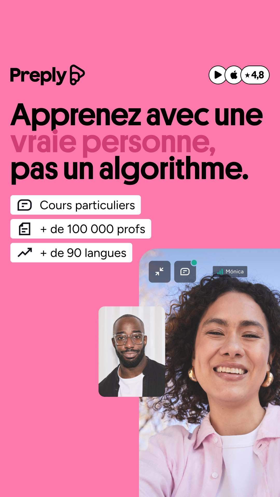 Preply Facebook ad
