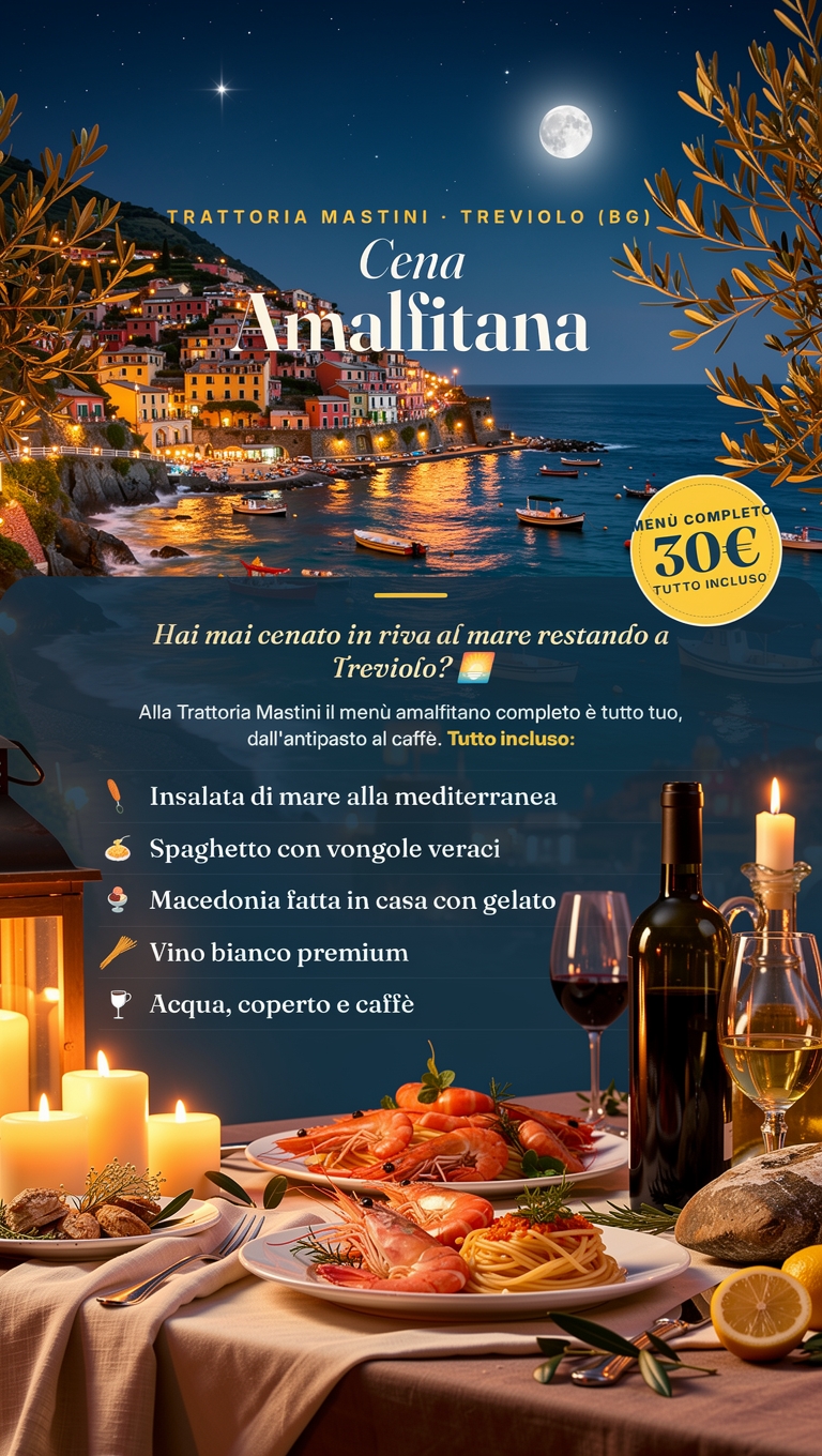 Trattoria Mastini Facebook ad: Menù Amalfitano