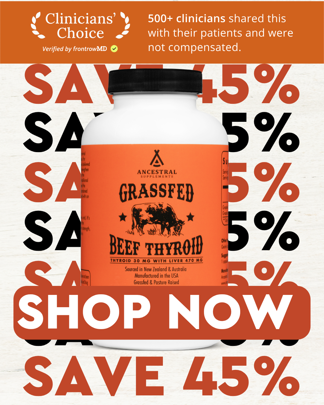 Ancestral Supplements Facebook ad
