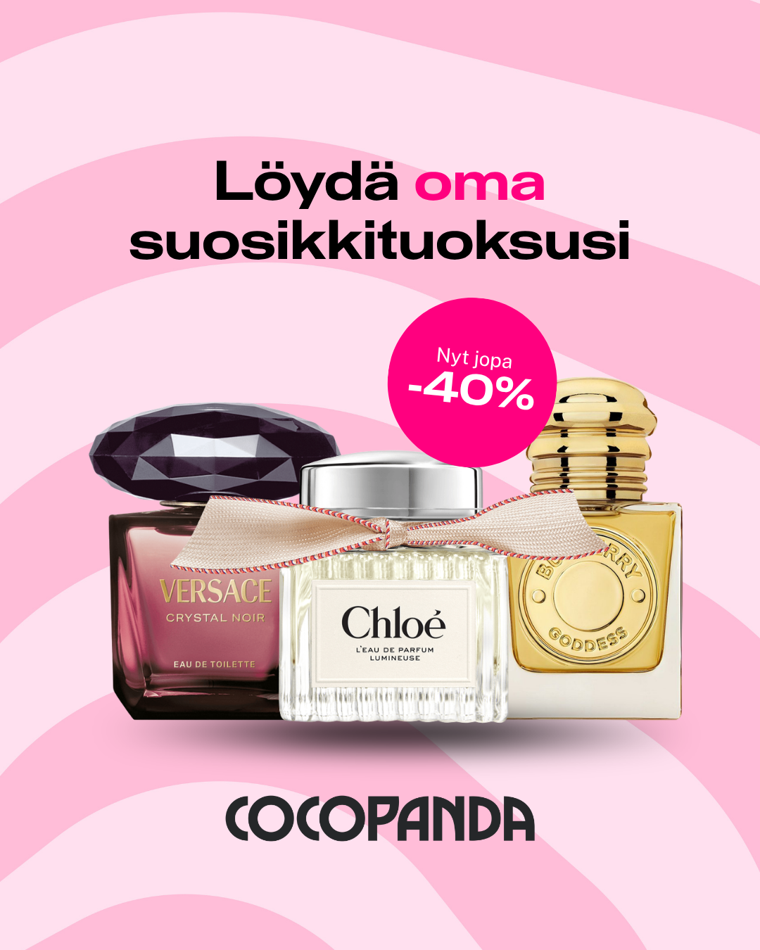 Cocopanda Facebook ad: Tuoksut jopa -40%