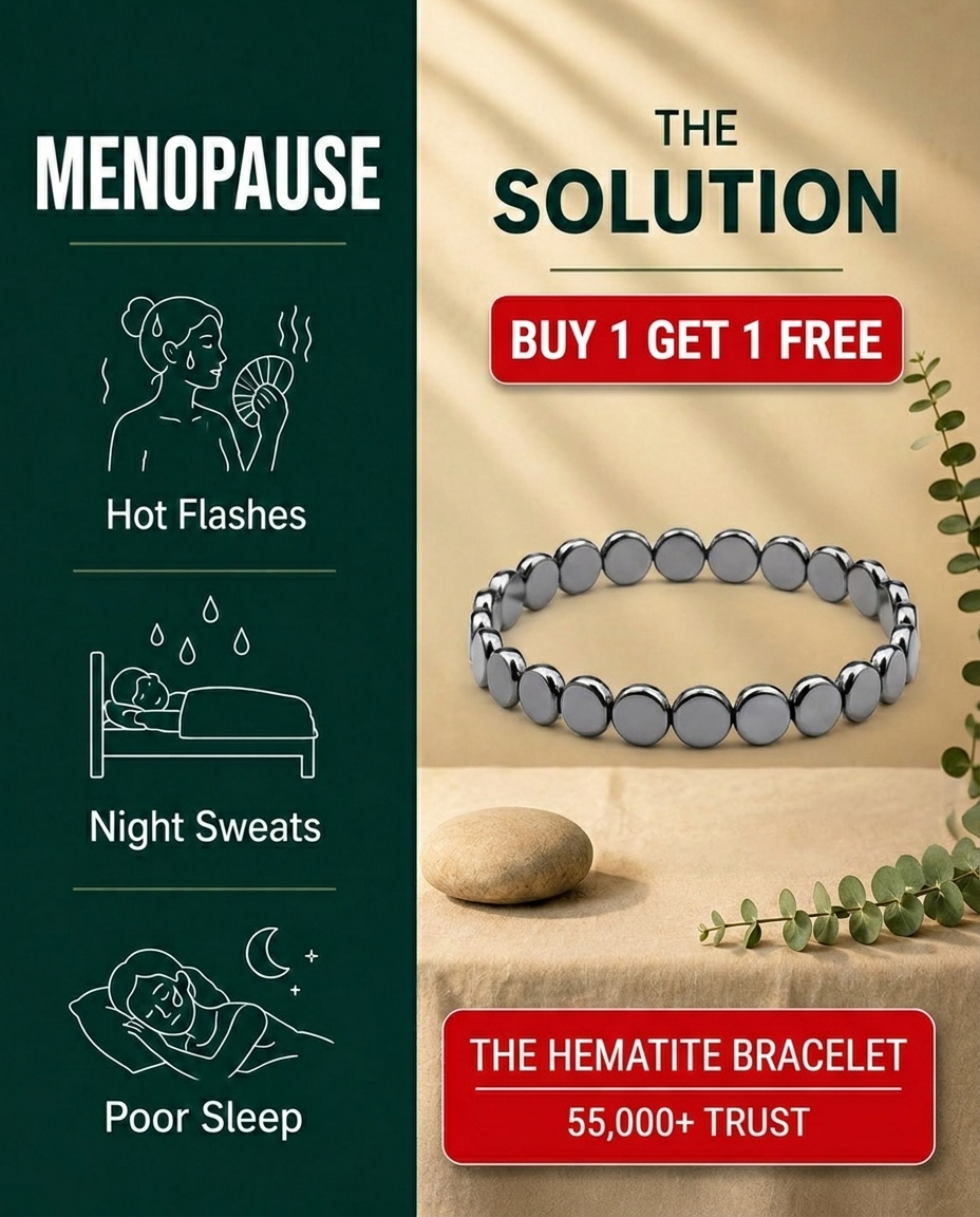 Haima Facebook ad: Haima Hematite Bracelet | Your Natural Menopause Solution