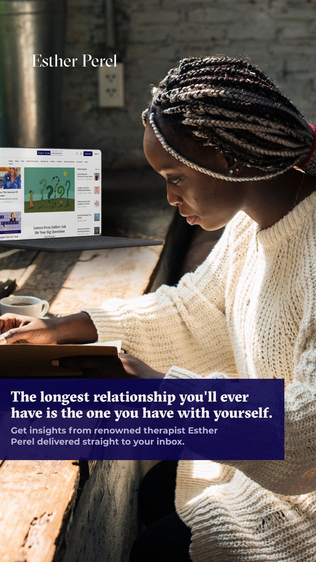 Esther Perel Facebook ad from Aug 6, 2026