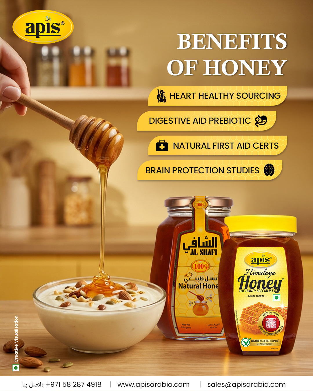 Apis Arabia Foods LLC Facebook ad: Trusted Natural Honey Supplier & Exporter in UAE and Saudi…