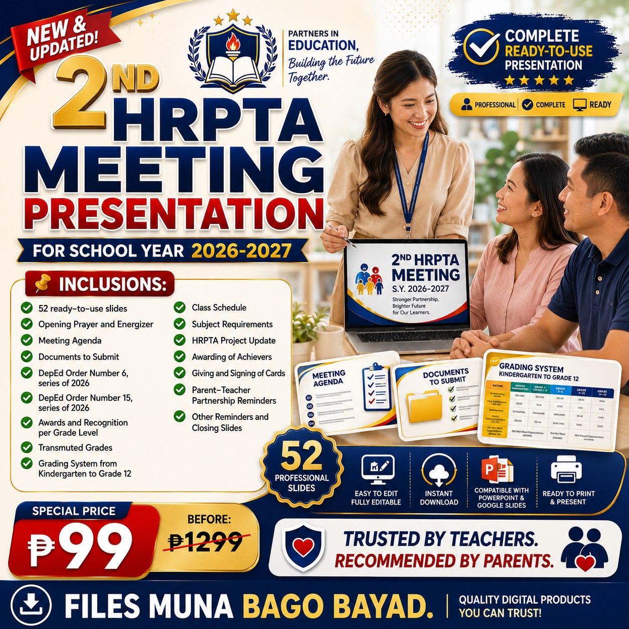 Learn Logic Facebook ad: **2ND HRPTA MEETING NA?