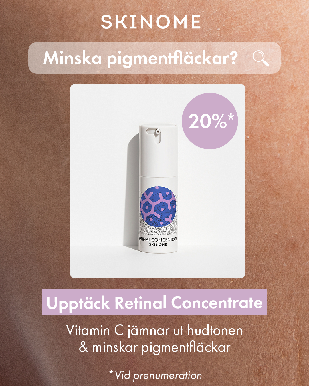 Skinome Facebook ad