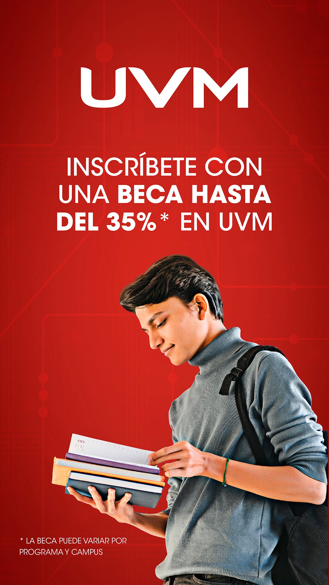 UVM Facebook ad