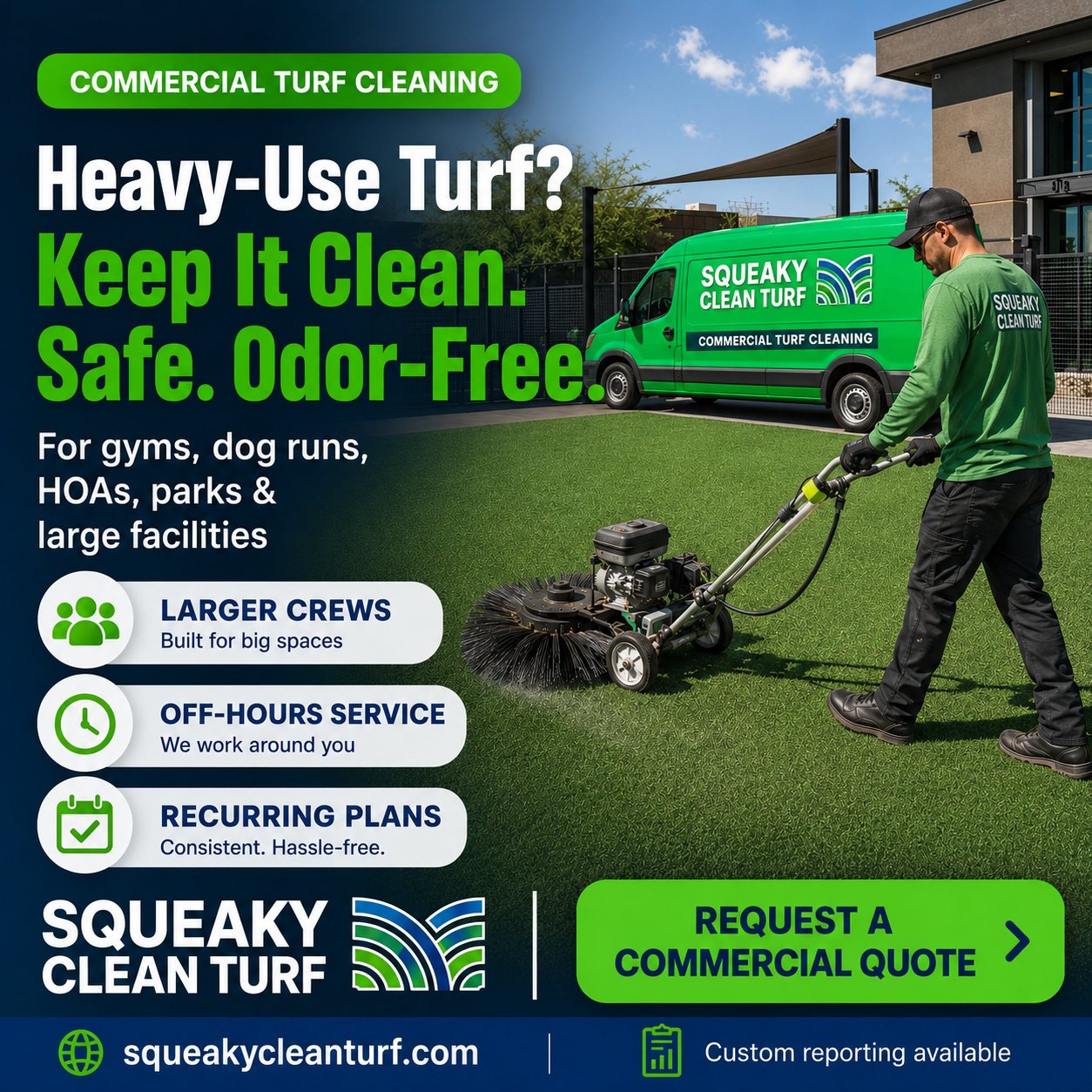 Squeaky Clean Turf Cleaner Facebook ad from Jun 29, 2026