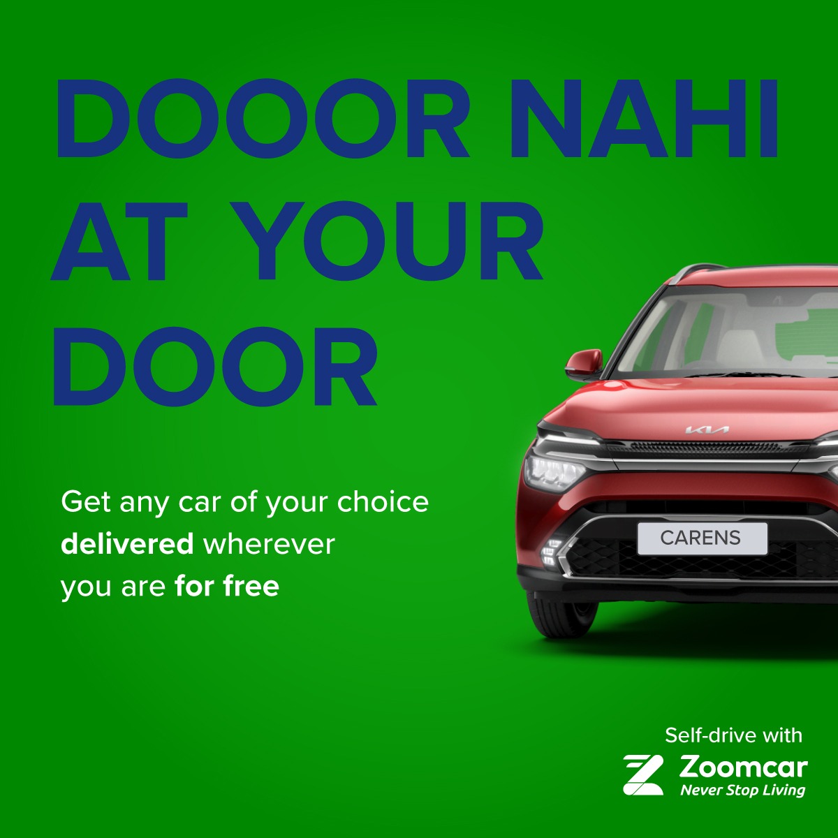 Zoomcar Facebook ad