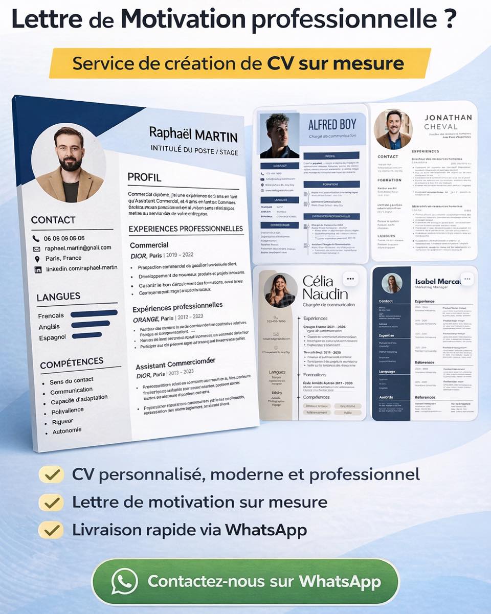 Cv pro Facebook ad: MARRE D’ENVOYER DES CV SANS RÉPONSE?