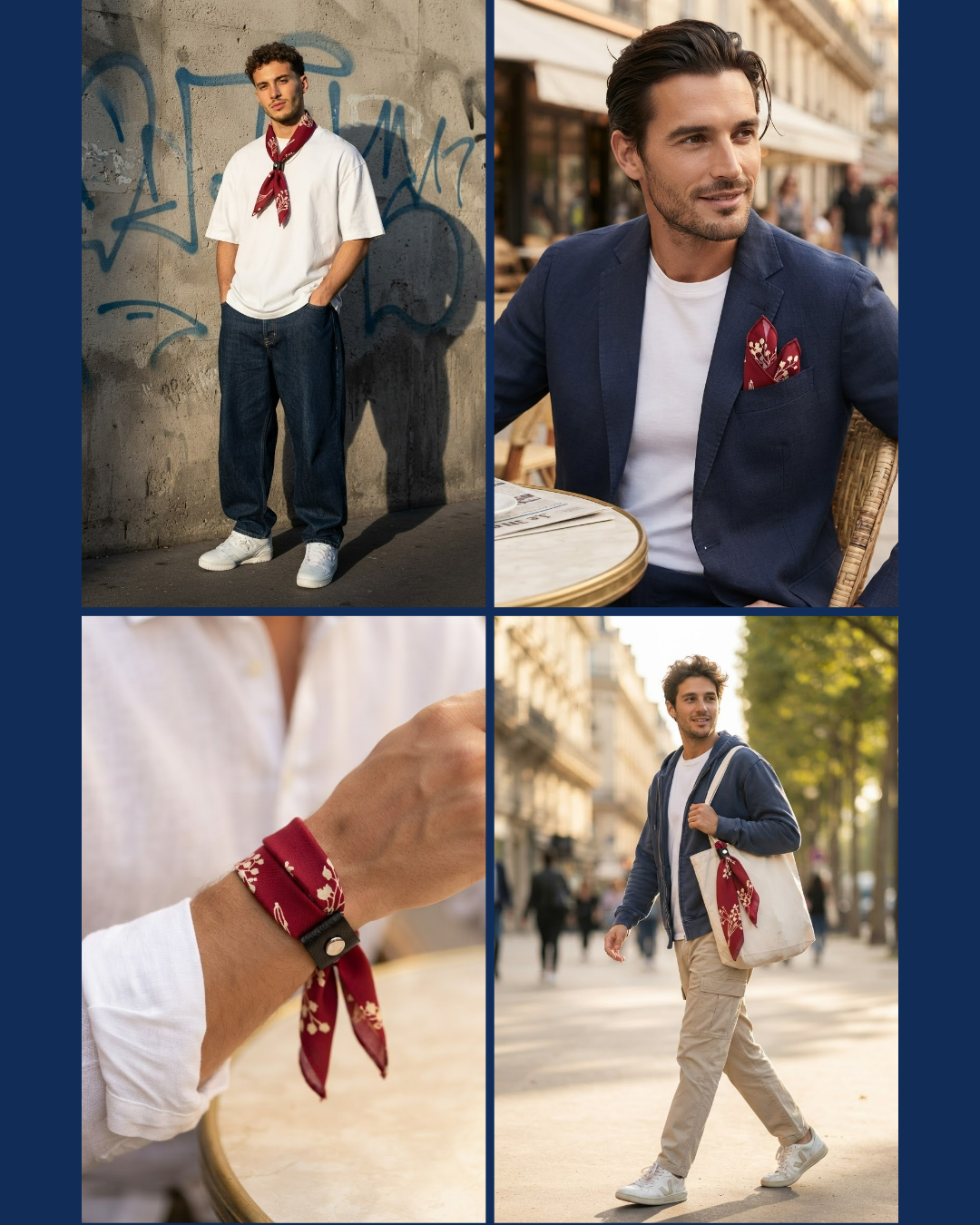 Boutique Echarpes Foulards Facebook ad: 4 façons de le porter